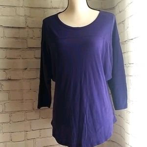 PINK Victoria's Secret Blue 3/4 Sleeve Size M